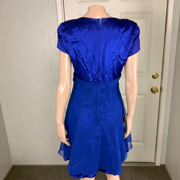 Vintage 80s 90s Niki Livas Prom Women's Dress Formal Evening Homecoming Satin E8 - Picture 5 of 7